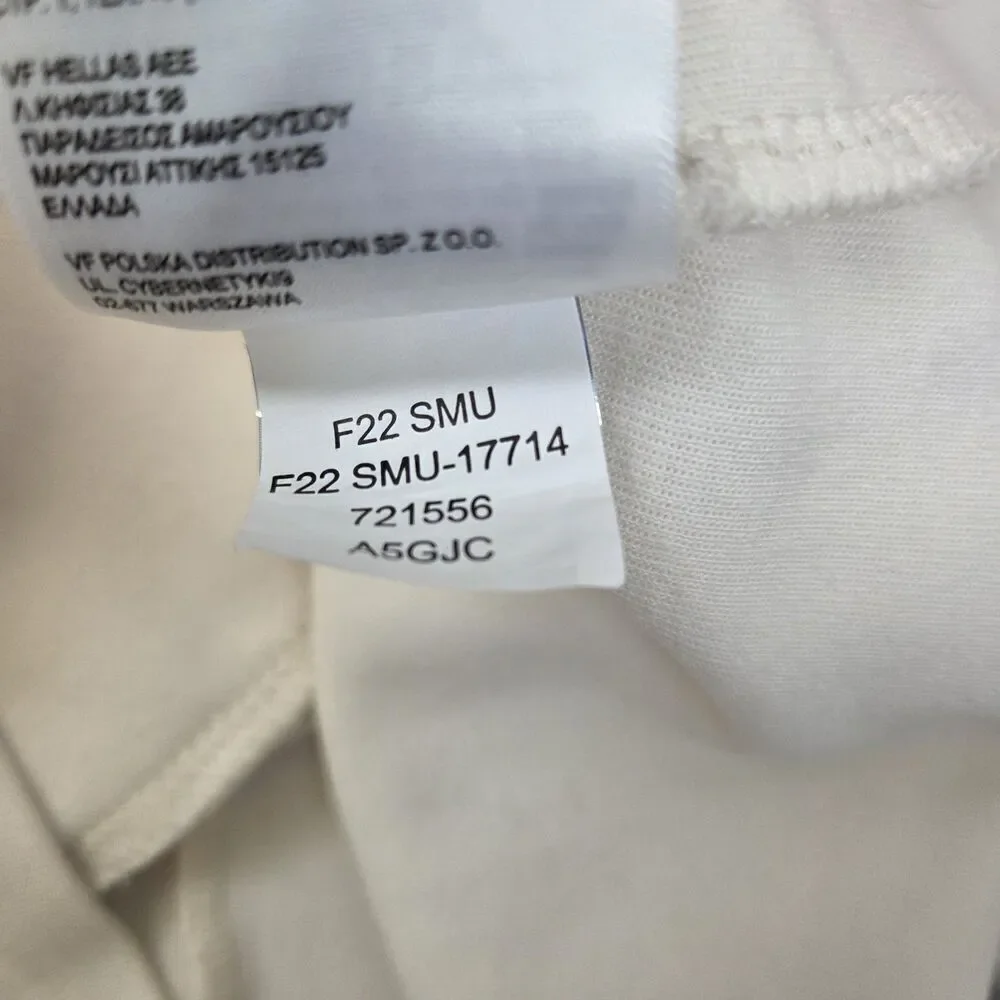 The North Face City Standard Double Knit Funnel Jersey Sweater Women's L Cream
